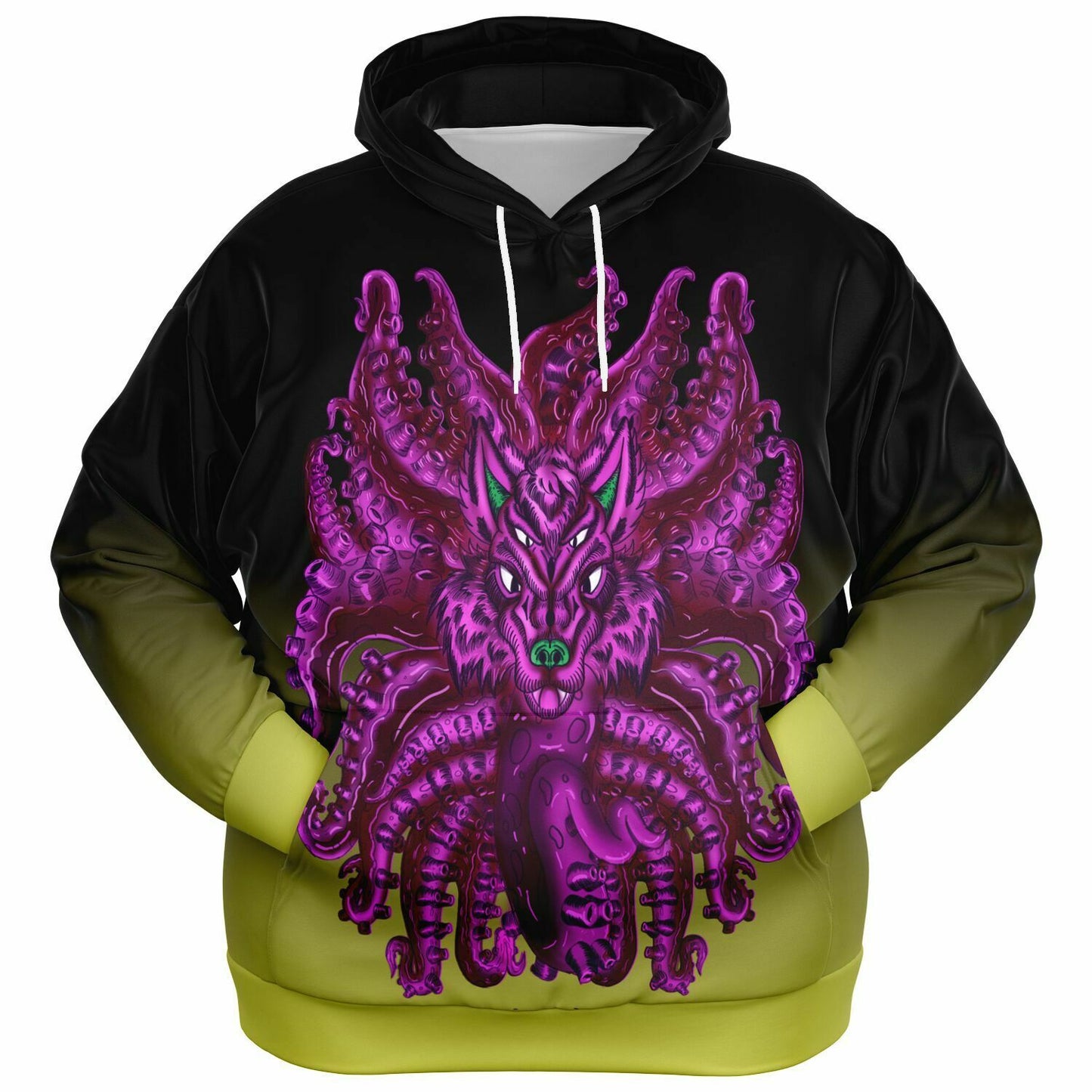 Purple Wolf Tulu Athletic Plus-size Hoodie