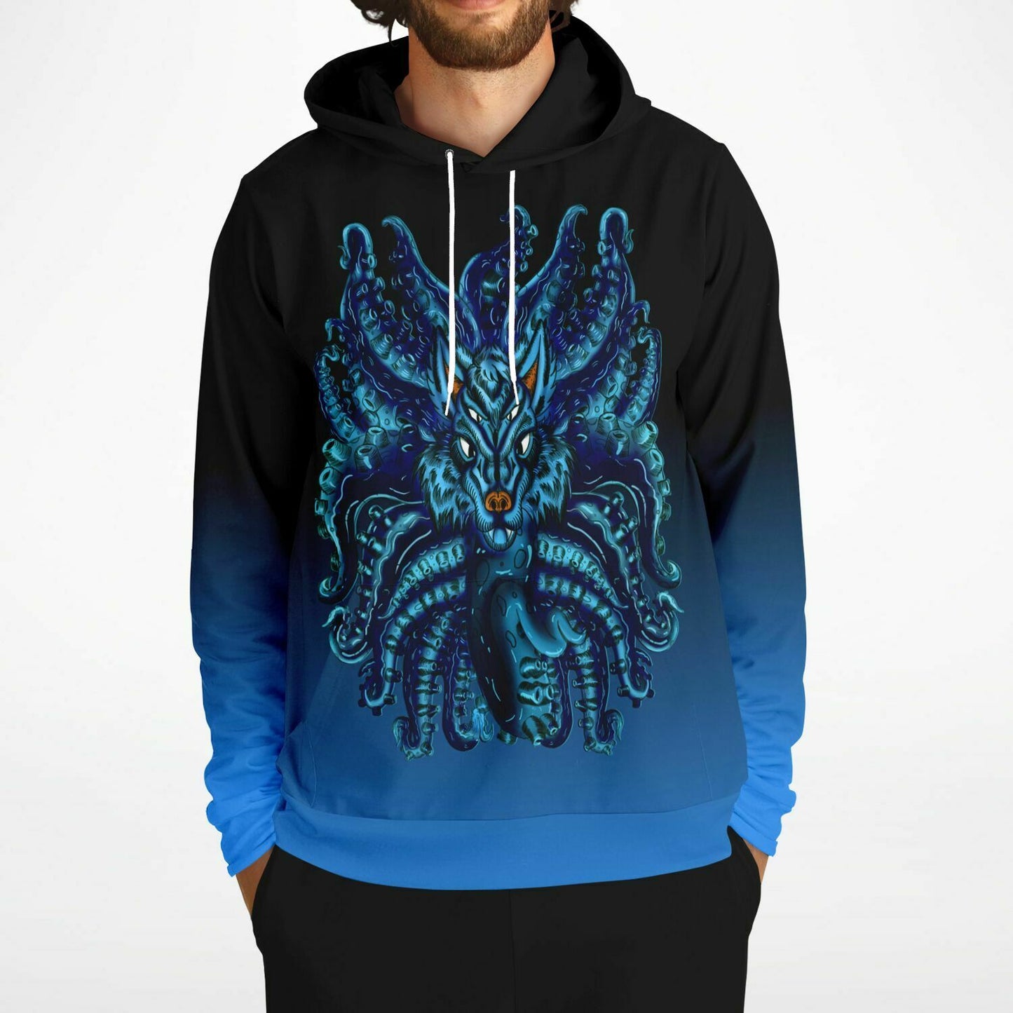 Blue Wolf Tulu Athletic Hoodie