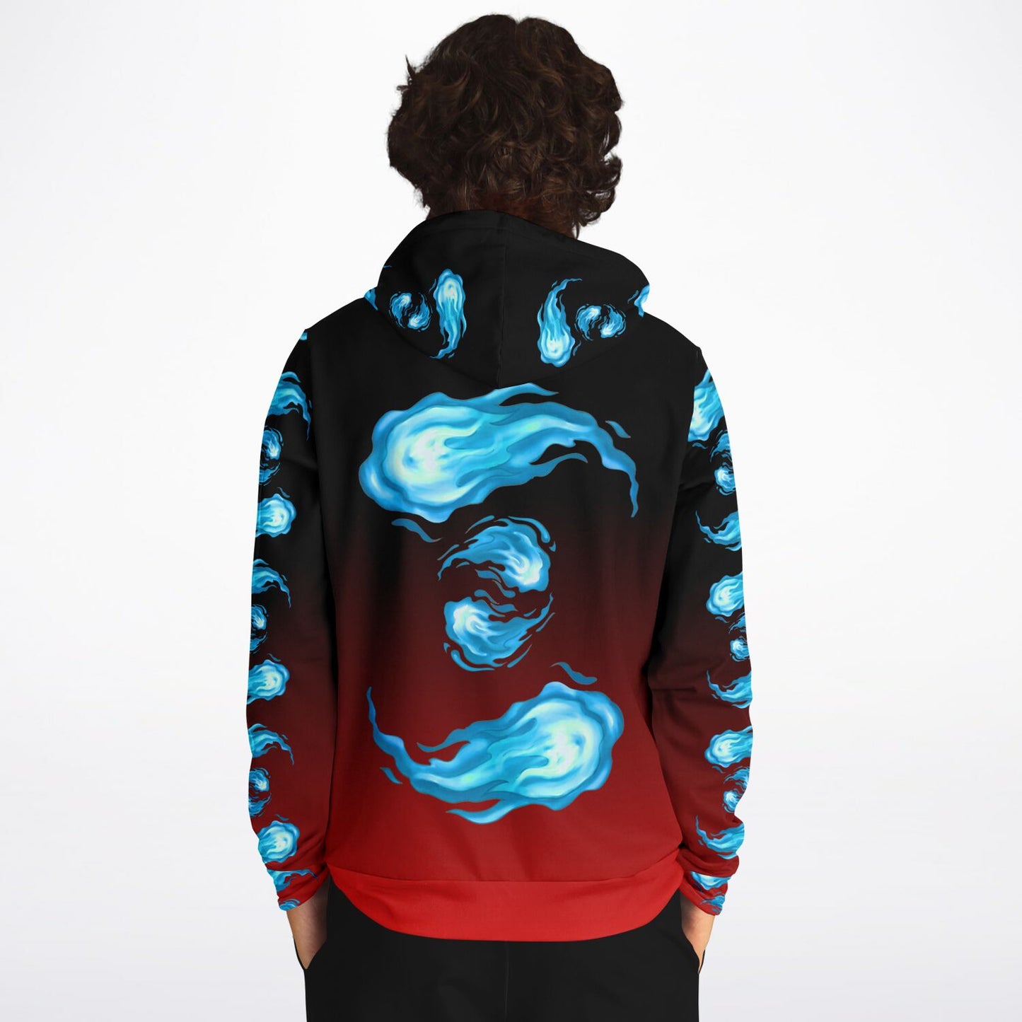 AMCThorn Art Flamesplosion Hoodie with Red Gradient
