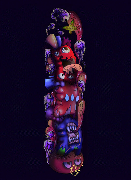 Gallery Quality ChaosHeart Totem Giclée Print