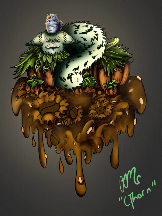 Gallery Quality Pumpkin Spice Kitten Giclée Print