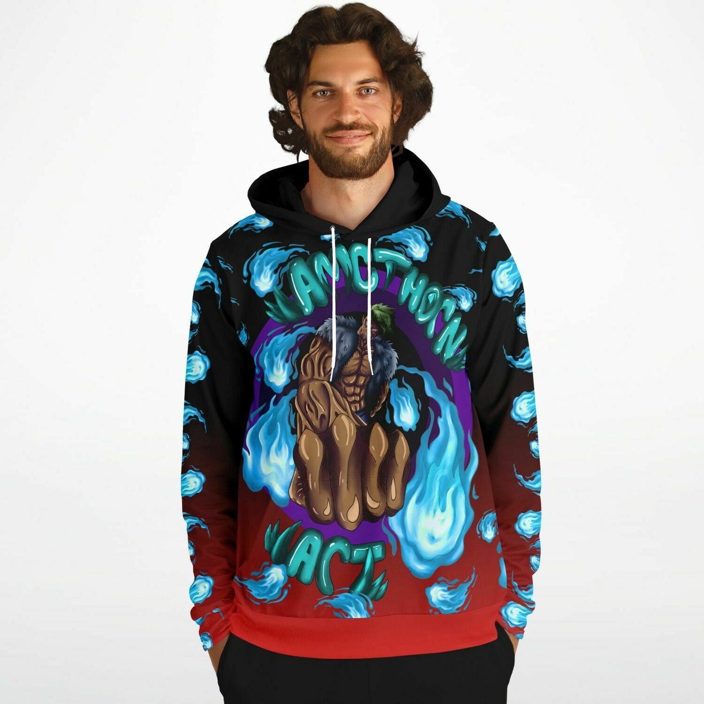 AMCThorn Art Flamesplosion Hoodie with Red Gradient
