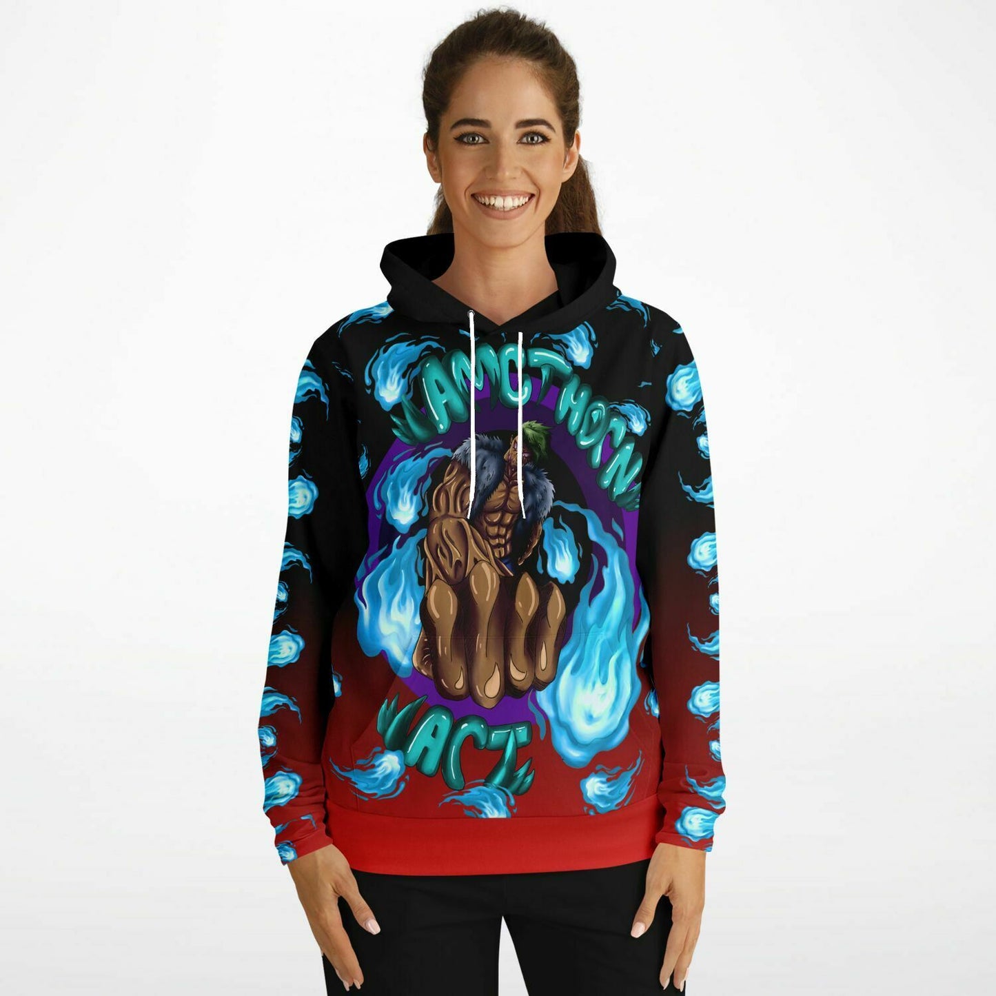 AMCThorn Art Flamesplosion Hoodie with Red Gradient