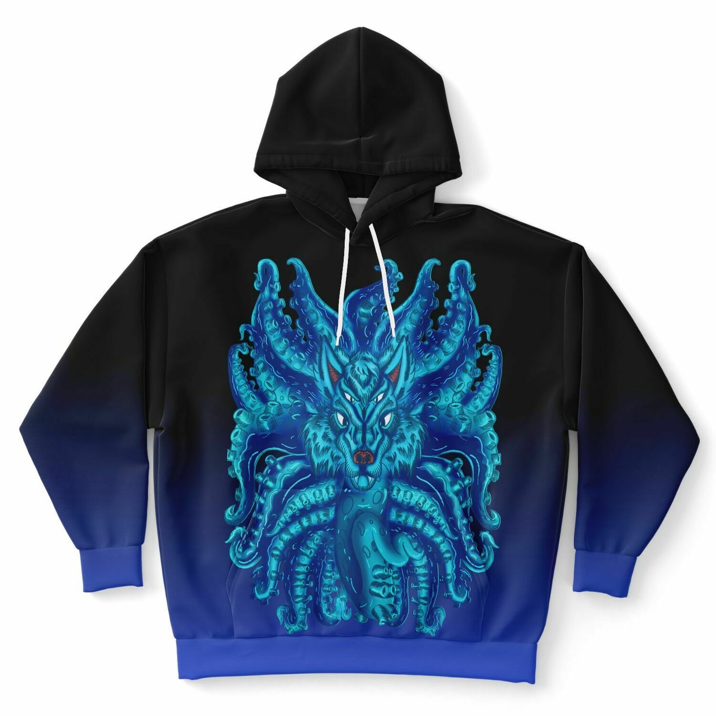 Deep Blue Wolf Tulu Athletic Plus-size Hoodie