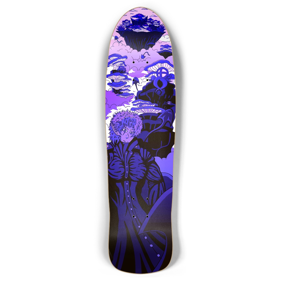 Sky Ray Commander Radiant Blue Retro Rocket Skateboard