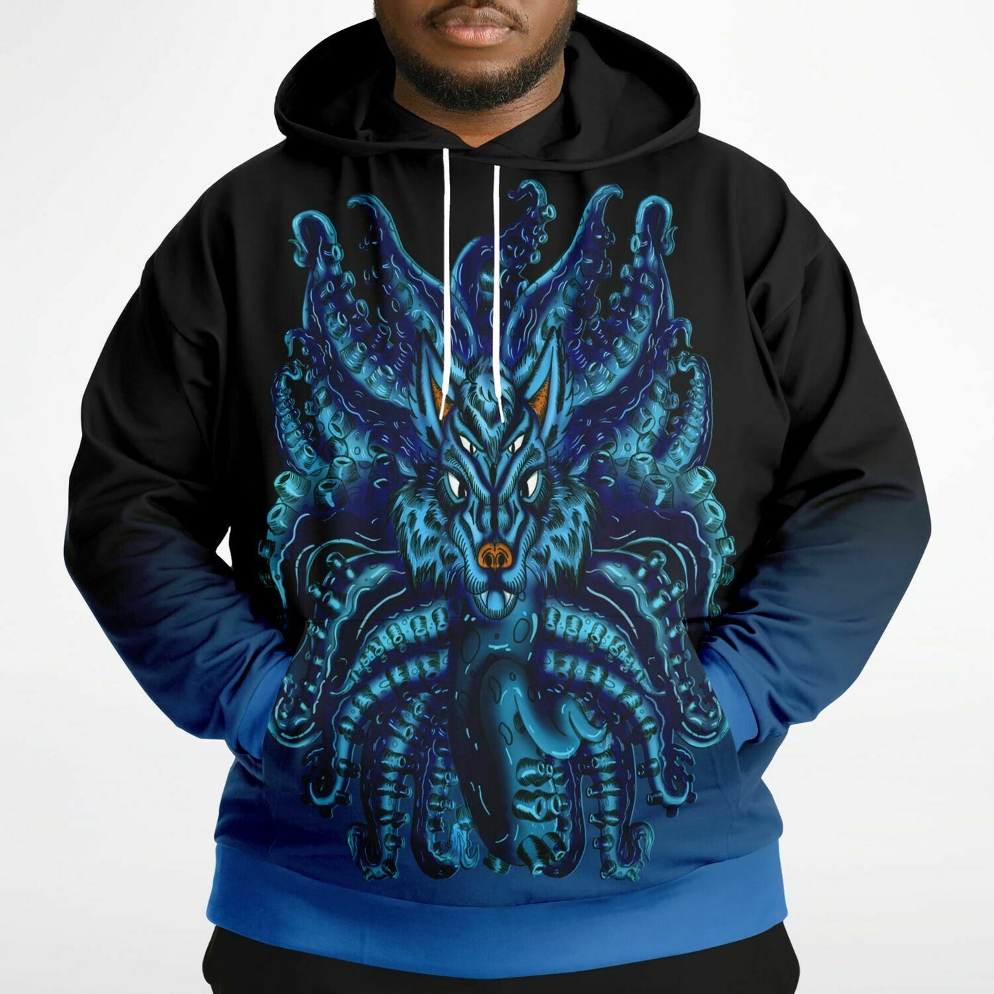 Blue Wolf Tulu Athletic Plus-size Hoodie