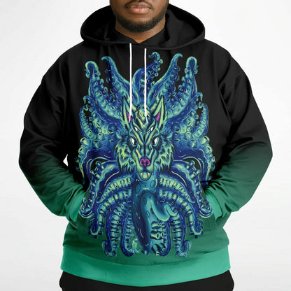 Deep Blue Sea Wolf Tulu Athletic Plus-size Hoodie