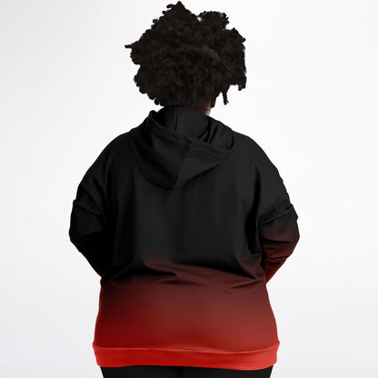 Turquoise Wolf Tulu Athletic Plus-size Hoodie
