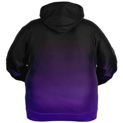 Deep Velvet Blue-Yellow Wolf Tulu Athletic Plus-size Hoodie