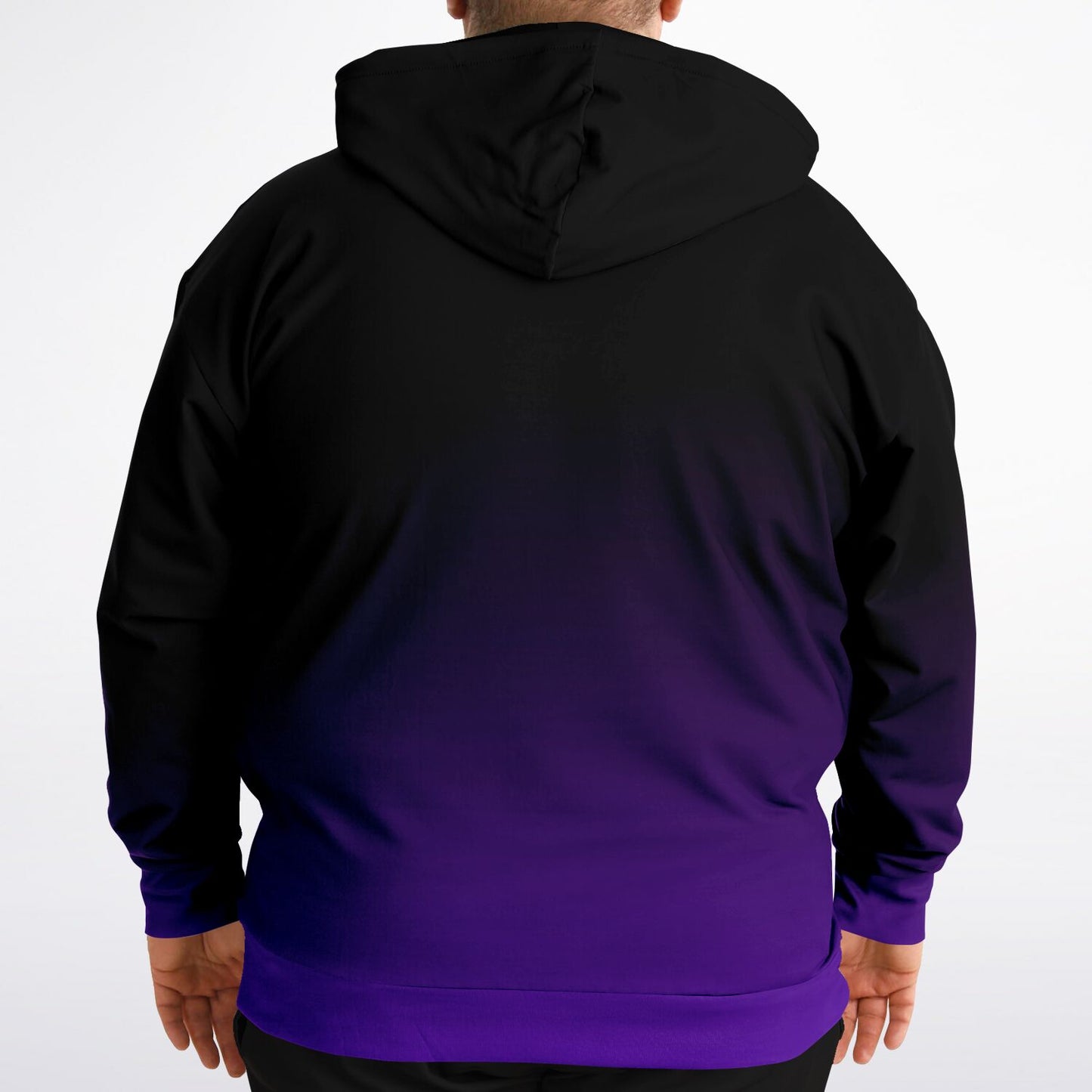 Deep Velvet Blue-Yellow Wolf Tulu Athletic Plus-size Hoodie