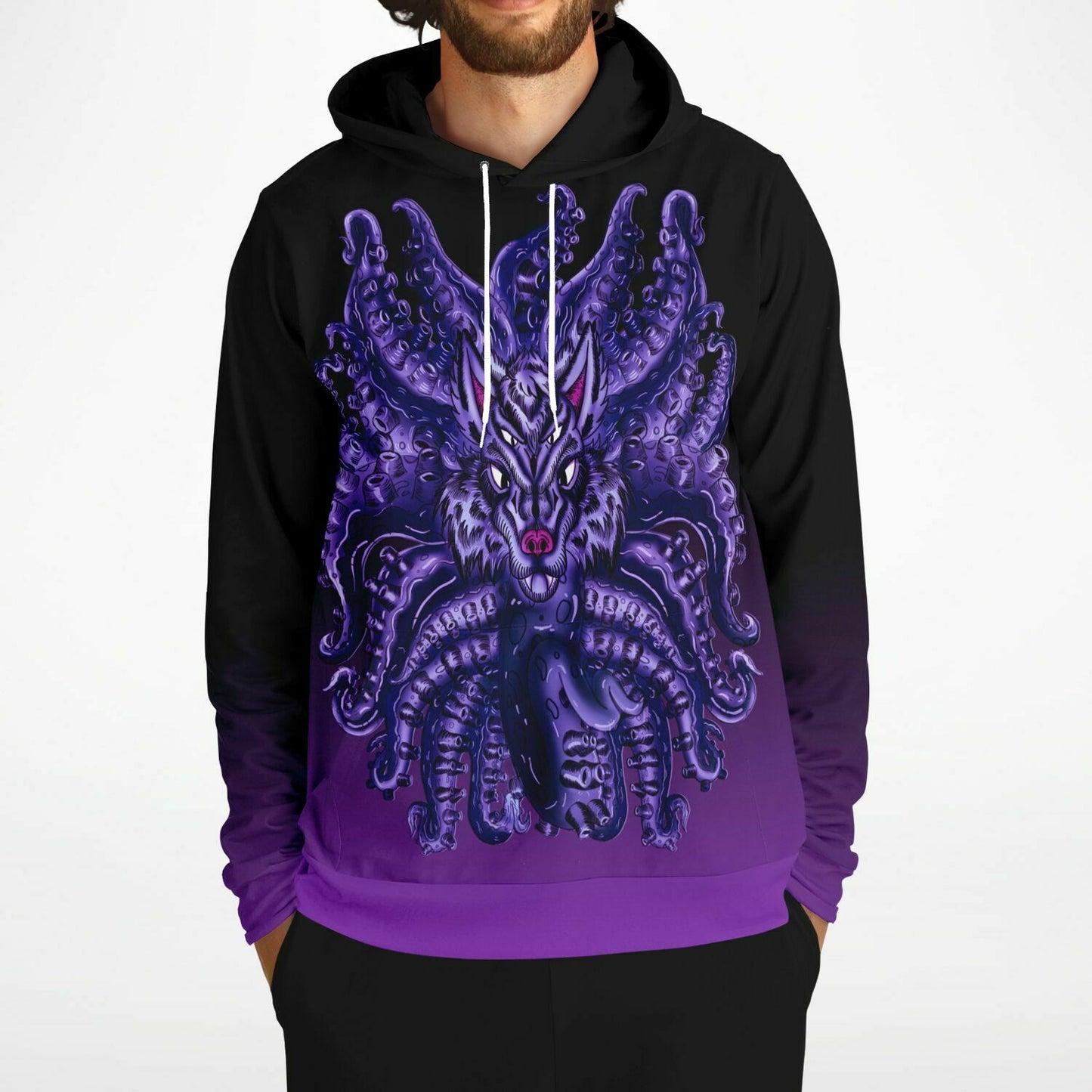 Deep Purple Wolf Tulu Athletic Hoodie