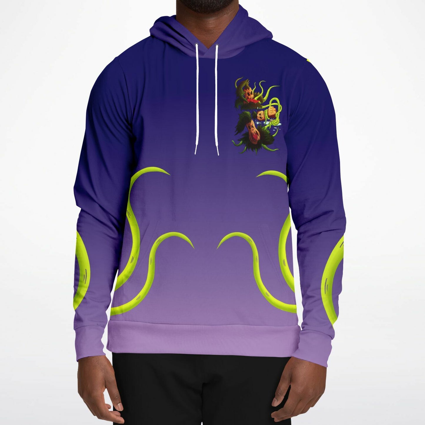 Pumpkin Gremvine Velvet Purple Athletic Hoodie