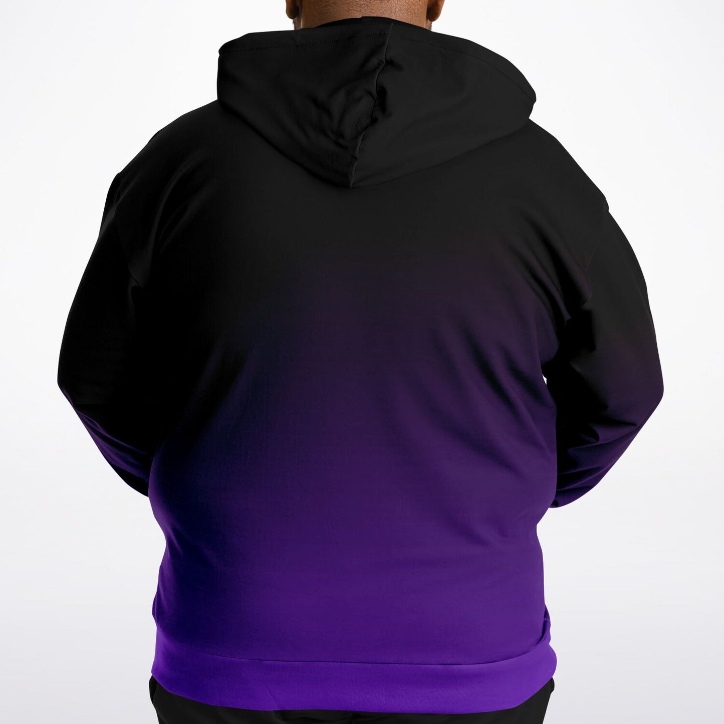Deep Velvet Blue-Yellow Wolf Tulu Athletic Plus-size Hoodie
