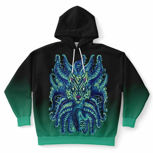 Deep Blue Sea Wolf Tulu Athletic Plus-size Hoodie