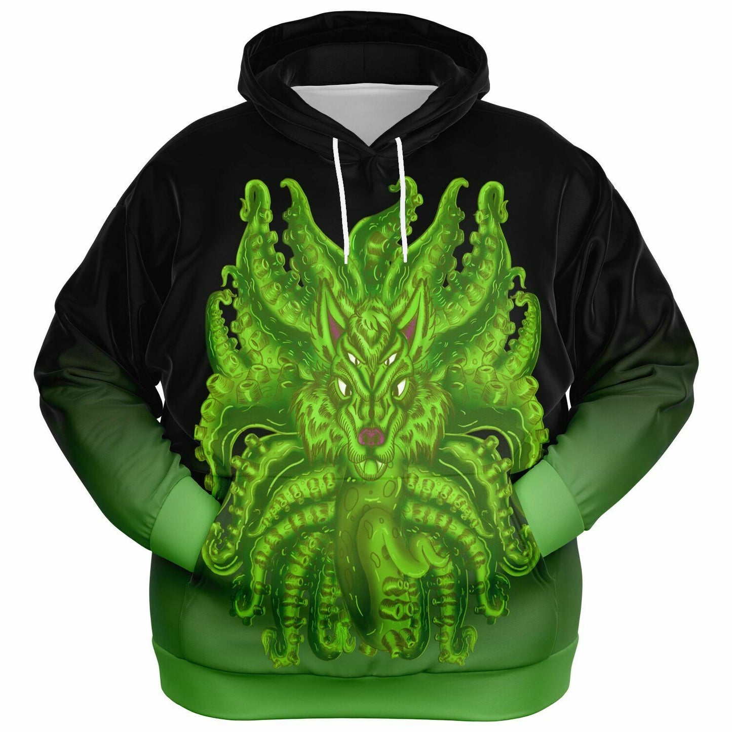 Radioactive Wolf Tulu Athletic Plus-size Hoodie