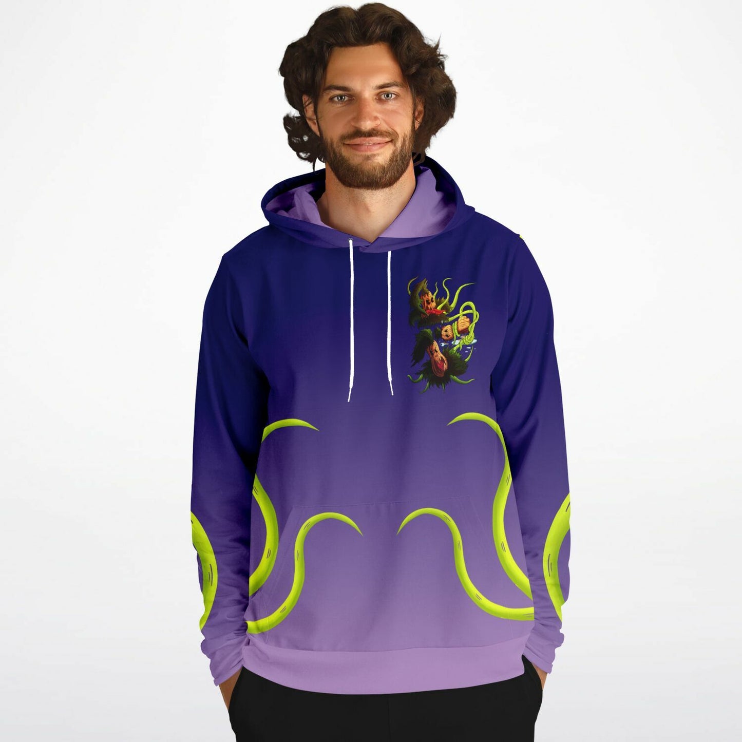 Pumpkin Gremvine Velvet Purple Athletic Hoodie