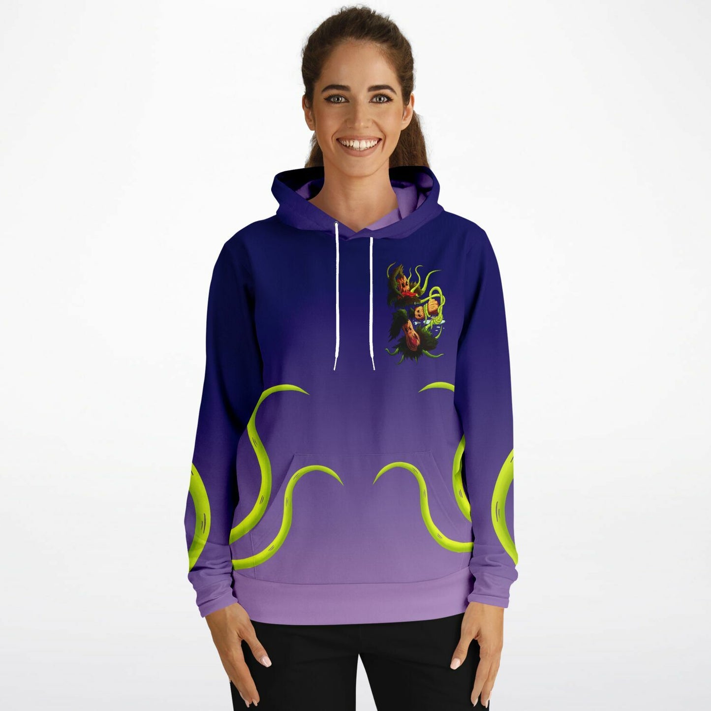 Pumpkin Gremvine Velvet Purple Athletic Hoodie