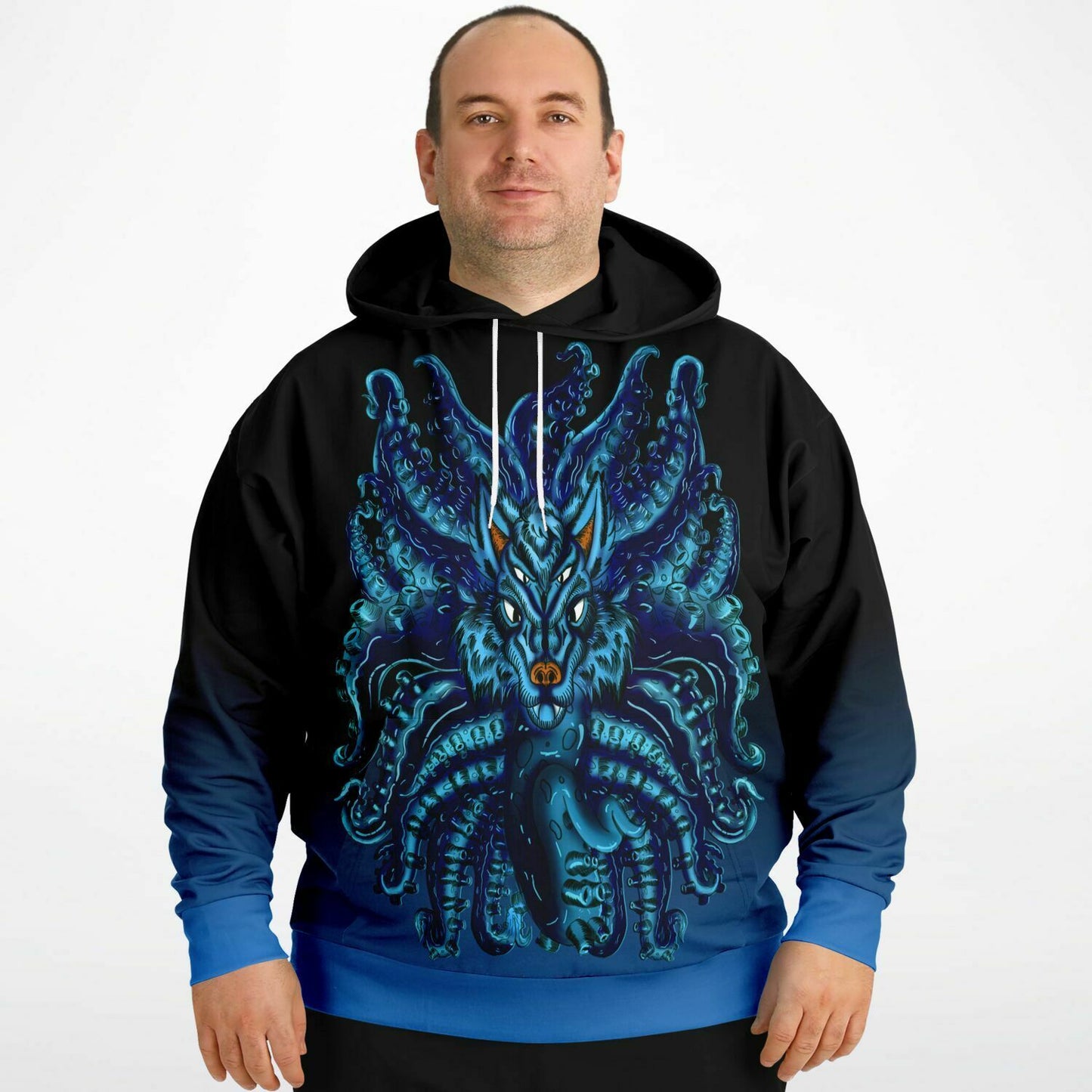 Blue Wolf Tulu Athletic Plus-size Hoodie