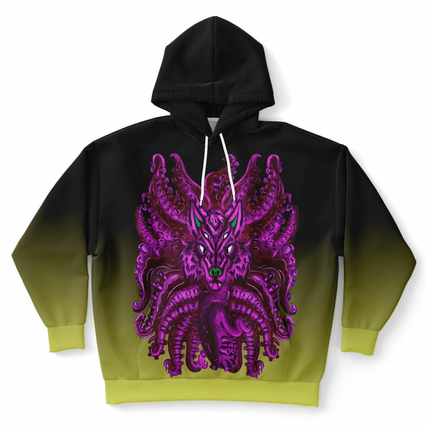 Purple Wolf Tulu Athletic Plus-size Hoodie