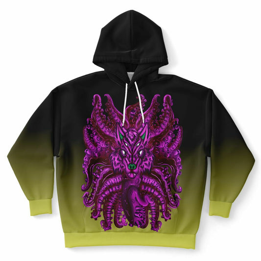 Purple Wolf Tulu Athletic Plus-size Hoodie