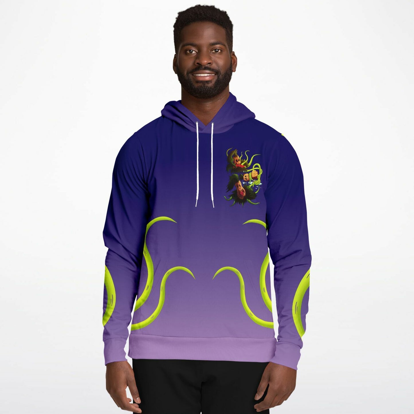 Pumpkin Gremvine Velvet Purple Athletic Hoodie