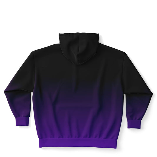 Deep Velvet Blue-Yellow Wolf Tulu Athletic Plus-size Hoodie