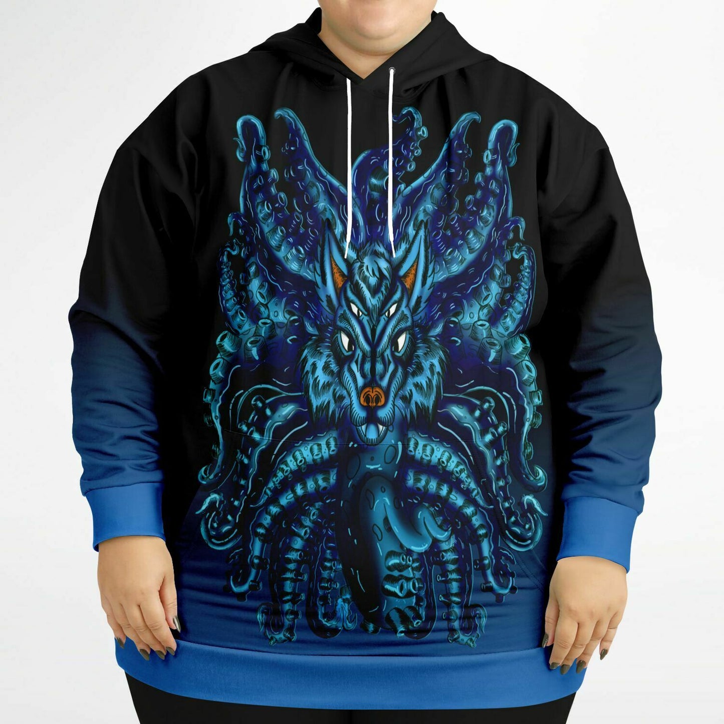 Blue Wolf Tulu Athletic Plus-size Hoodie