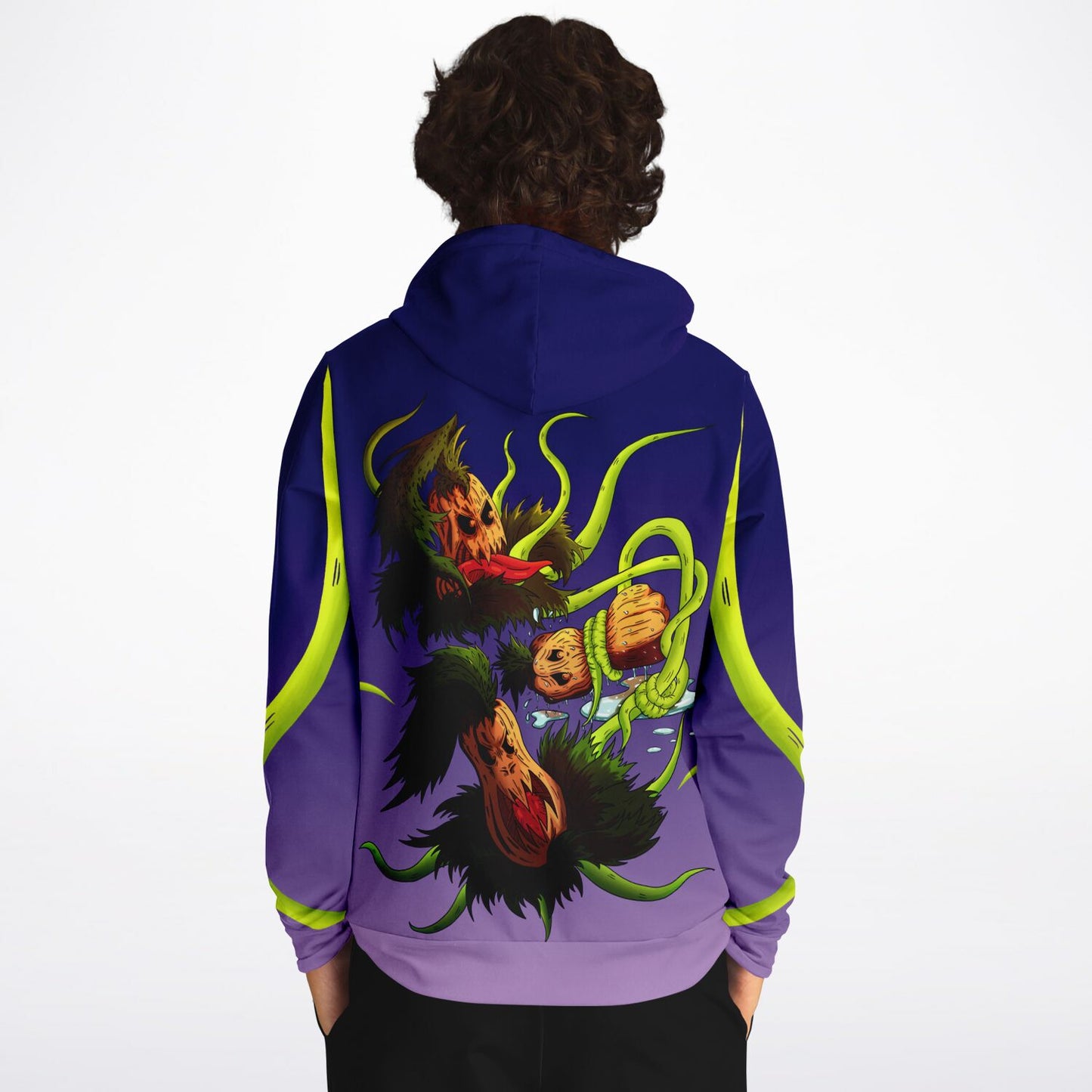 Pumpkin Gremvine Velvet Purple Athletic Hoodie