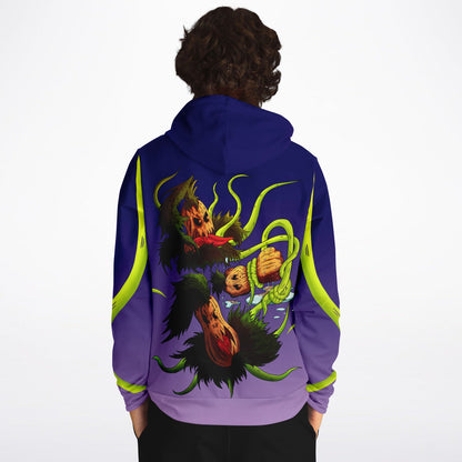 Pumpkin Gremvine Velvet Purple Athletic Hoodie
