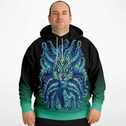 Deep Blue Sea Wolf Tulu Athletic Plus-size Hoodie