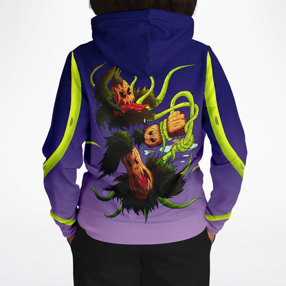 Pumpkin Gremvine Velvet Purple Athletic Hoodie