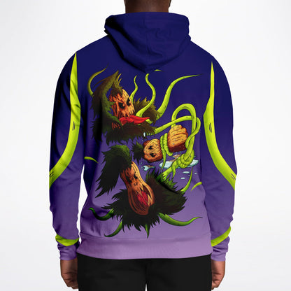 Pumpkin Gremvine Velvet Purple Athletic Hoodie