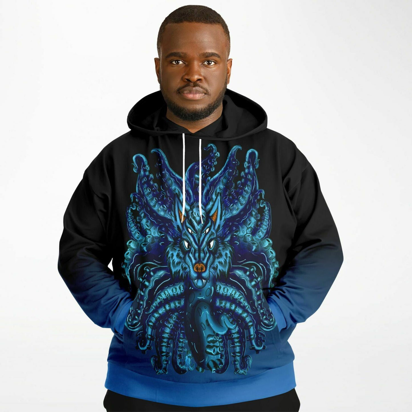 Blue Wolf Tulu Athletic Plus-size Hoodie