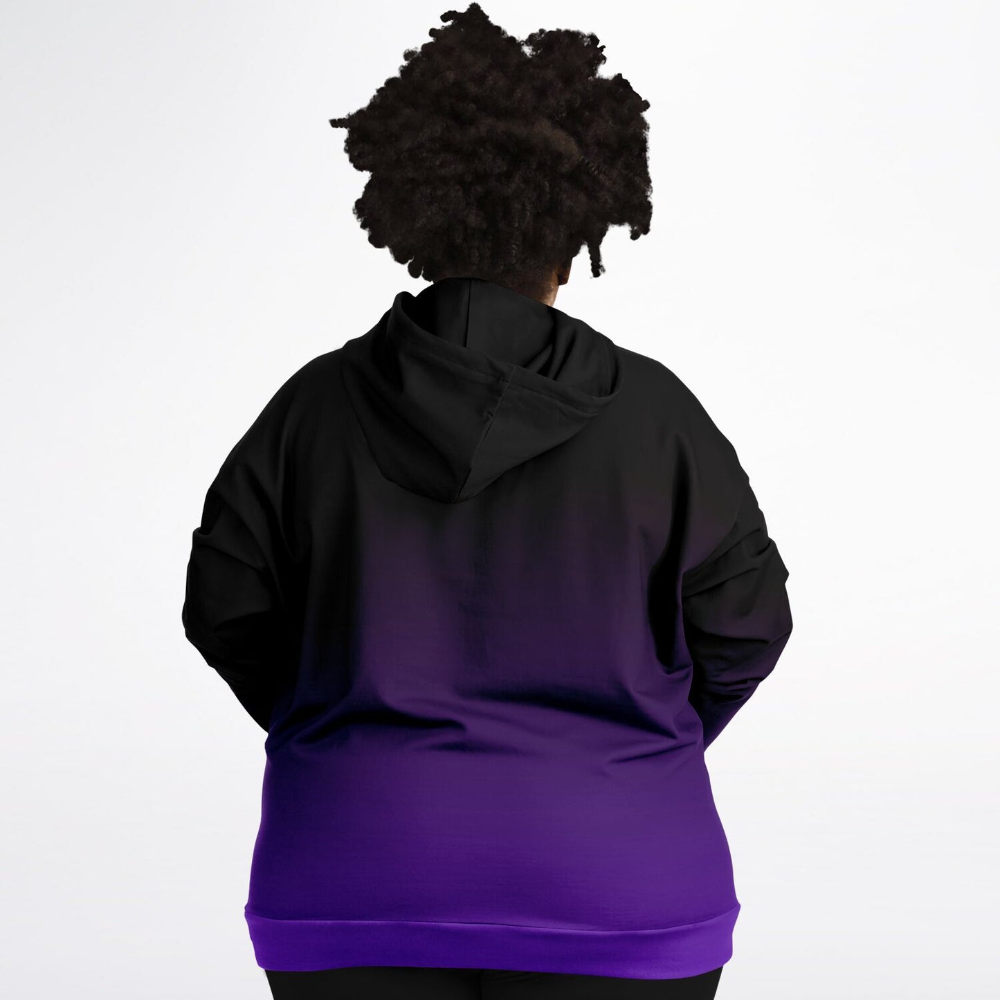 Deep Velvet Blue-Yellow Wolf Tulu Athletic Plus-size Hoodie