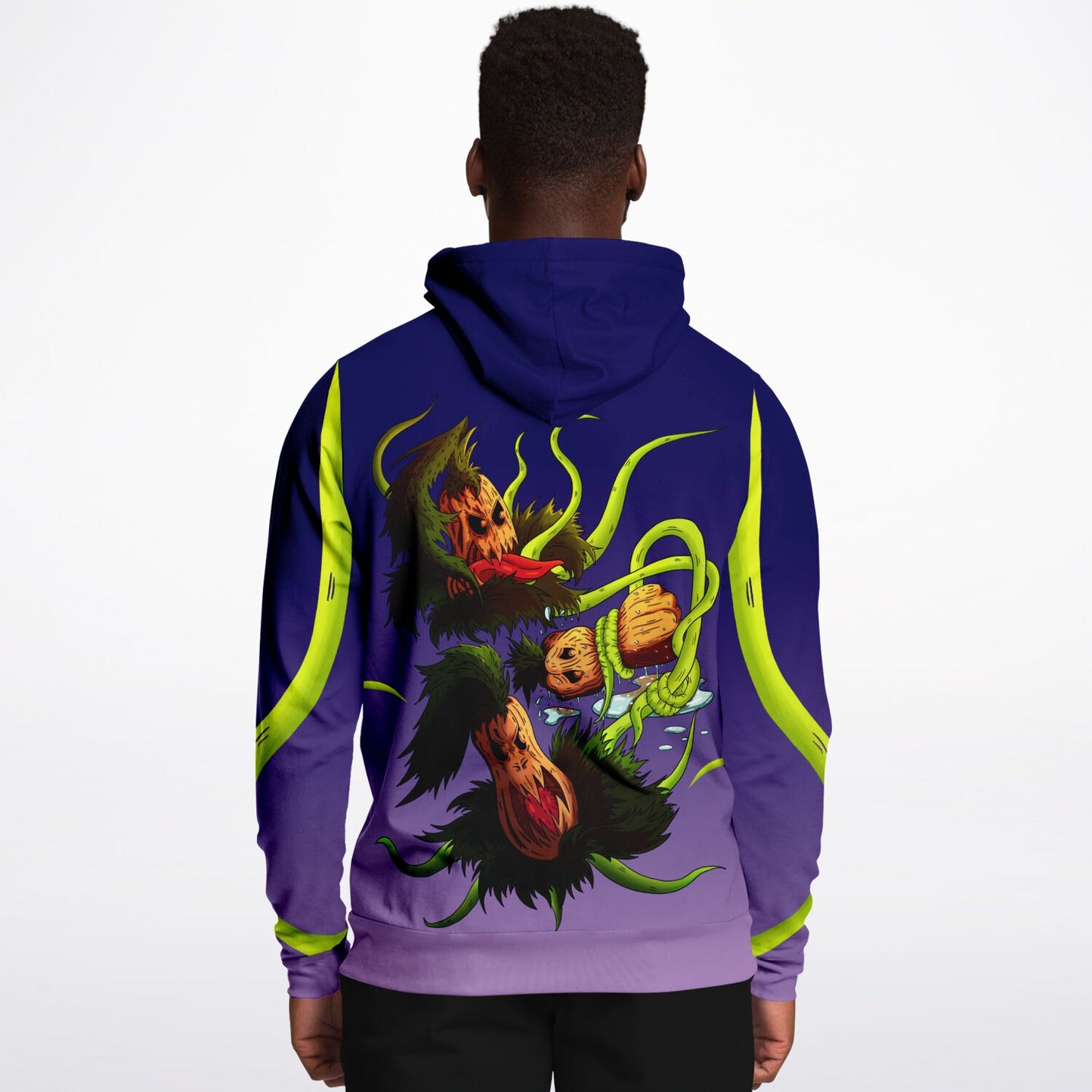 Pumpkin Gremvine Velvet Purple Athletic Hoodie
