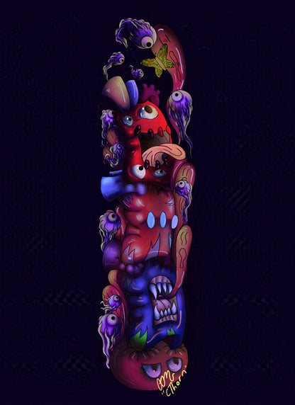 Gallery Quality ChaosHeart Totem Giclée Print