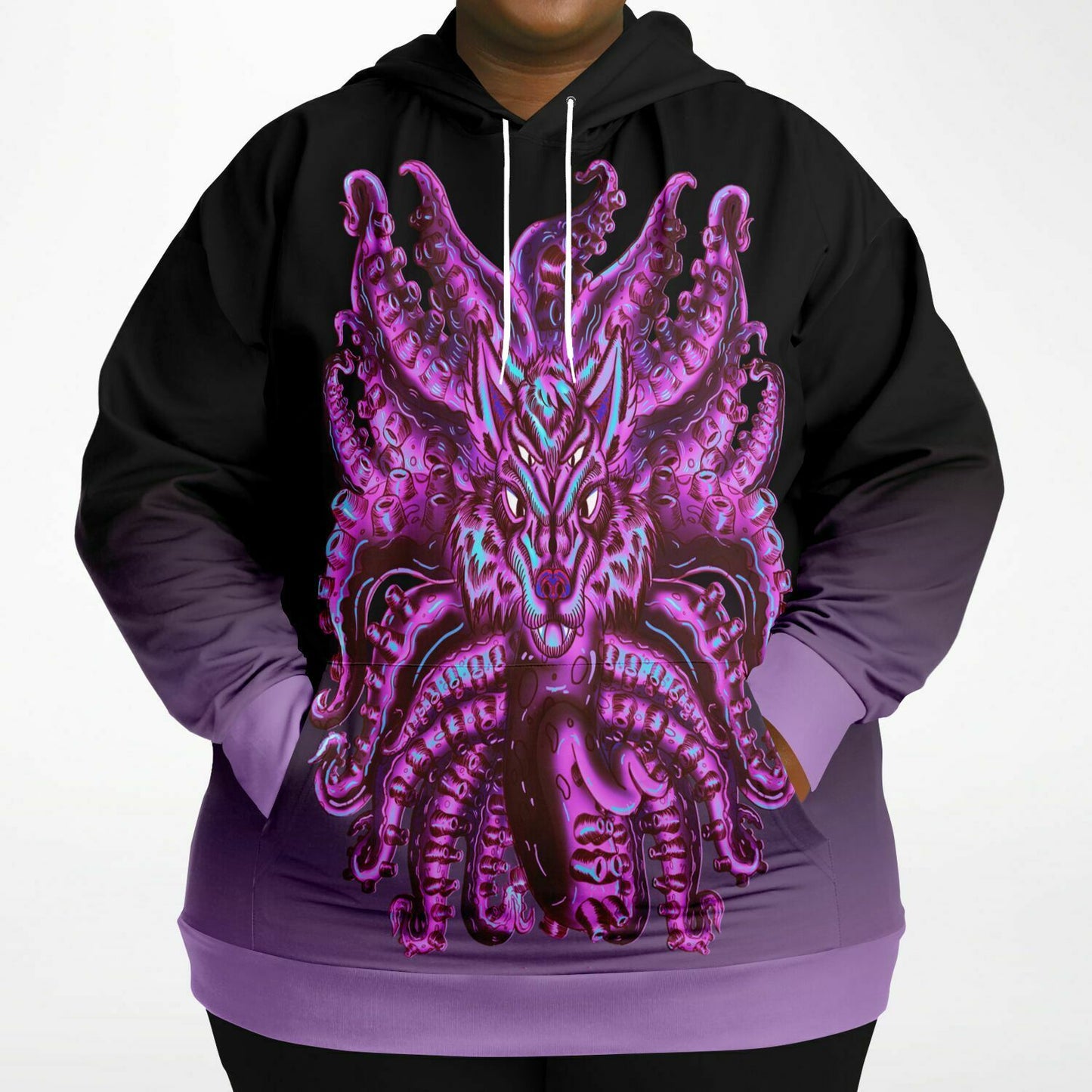 Cotton Candy Wolf Tulu Athletic Plus-size Hoodie