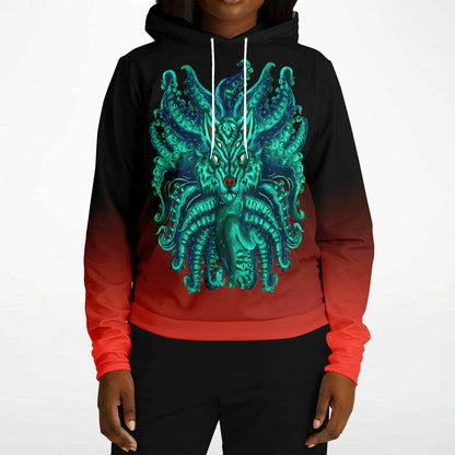 Turquoise Wolf Tulu Athletic Hoodie