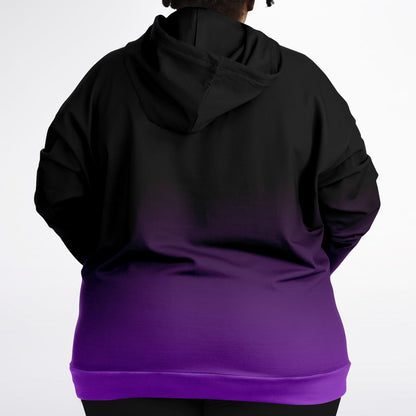 Deep Purple Wolf Tulu Athletic Plus-size Hoodie