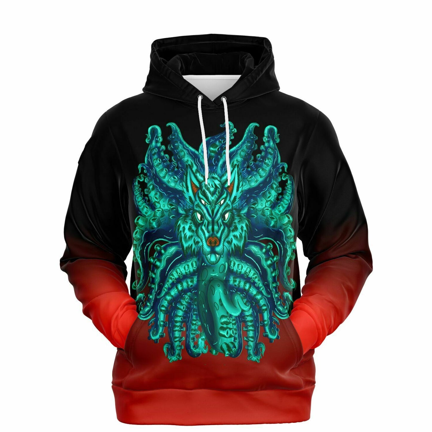 Turquoise Wolf Tulu Athletic Hoodie