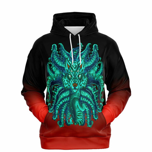 Turquoise Wolf Tulu Athletic Hoodie