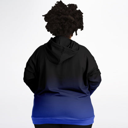 Deep Blue Wolf Tulu Athletic Plus-size Hoodie