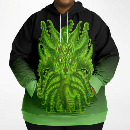 Radioactive Wolf Tulu Athletic Plus-size Hoodie