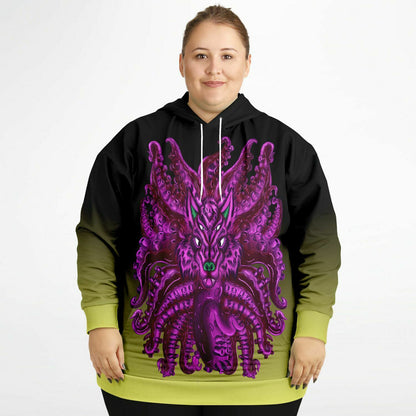 Purple Wolf Tulu Athletic Plus-size Hoodie