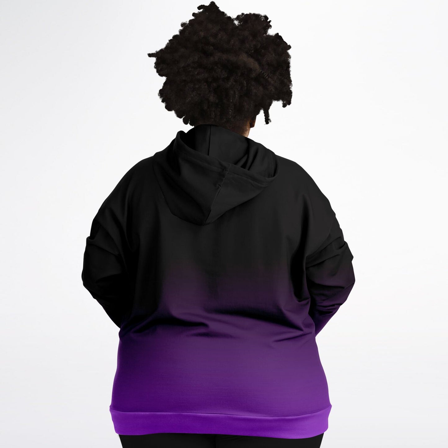 Deep Purple Wolf Tulu Athletic Plus-size Hoodie