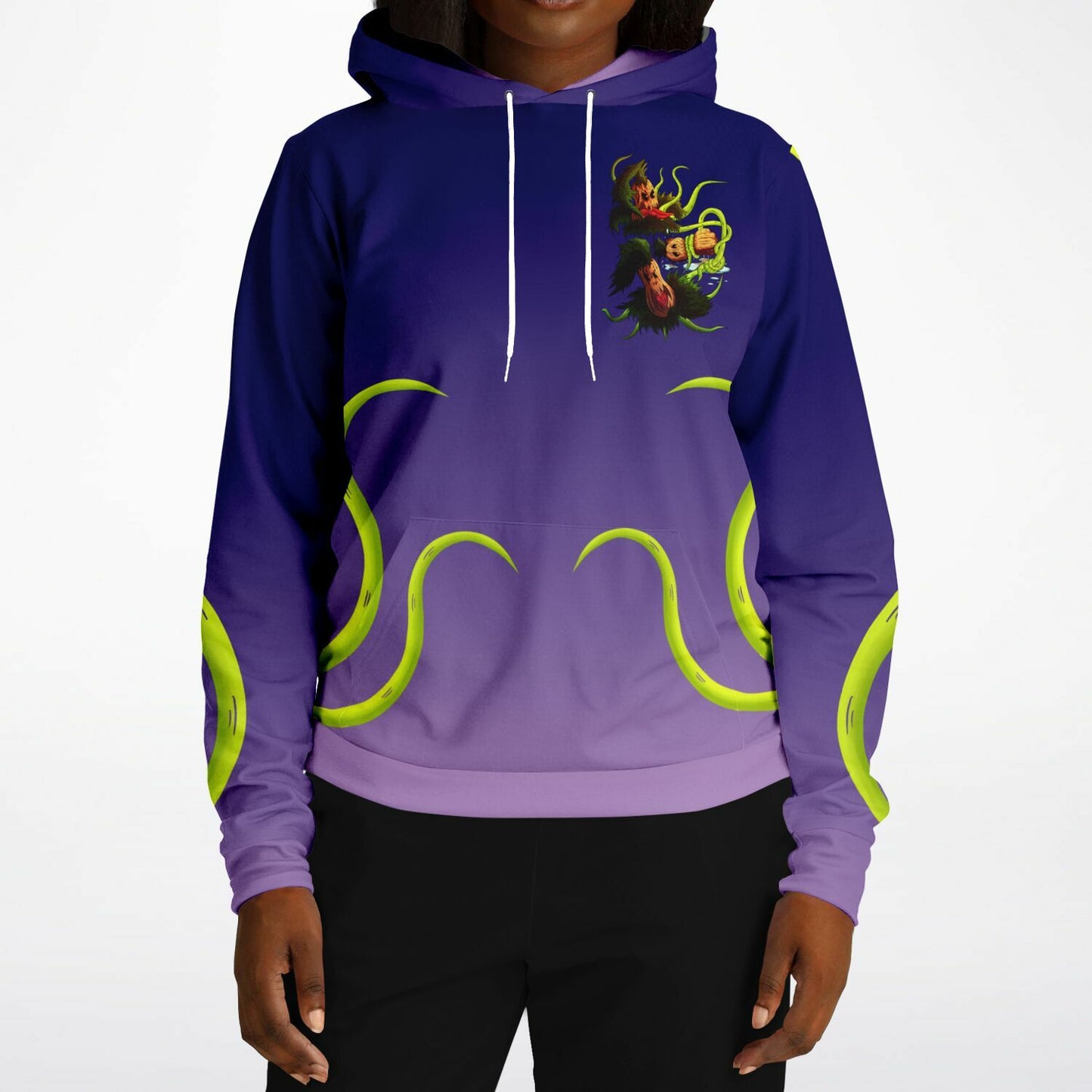 Pumpkin Gremvine Velvet Purple Athletic Hoodie