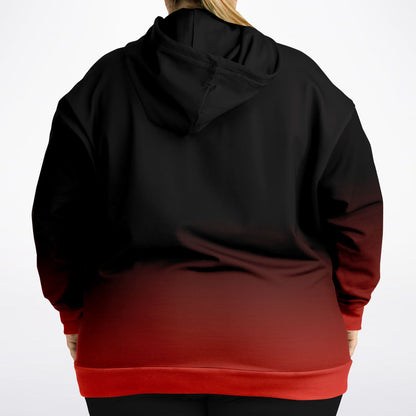 Turquoise Wolf Tulu Athletic Plus-size Hoodie