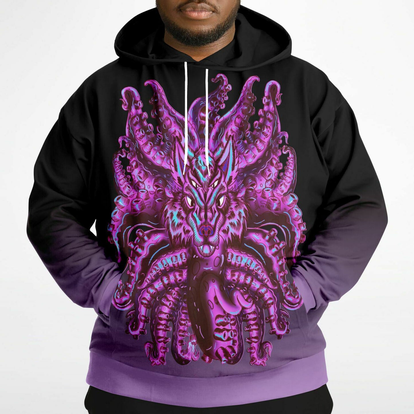 Cotton Candy Wolf Tulu Athletic Plus-size Hoodie
