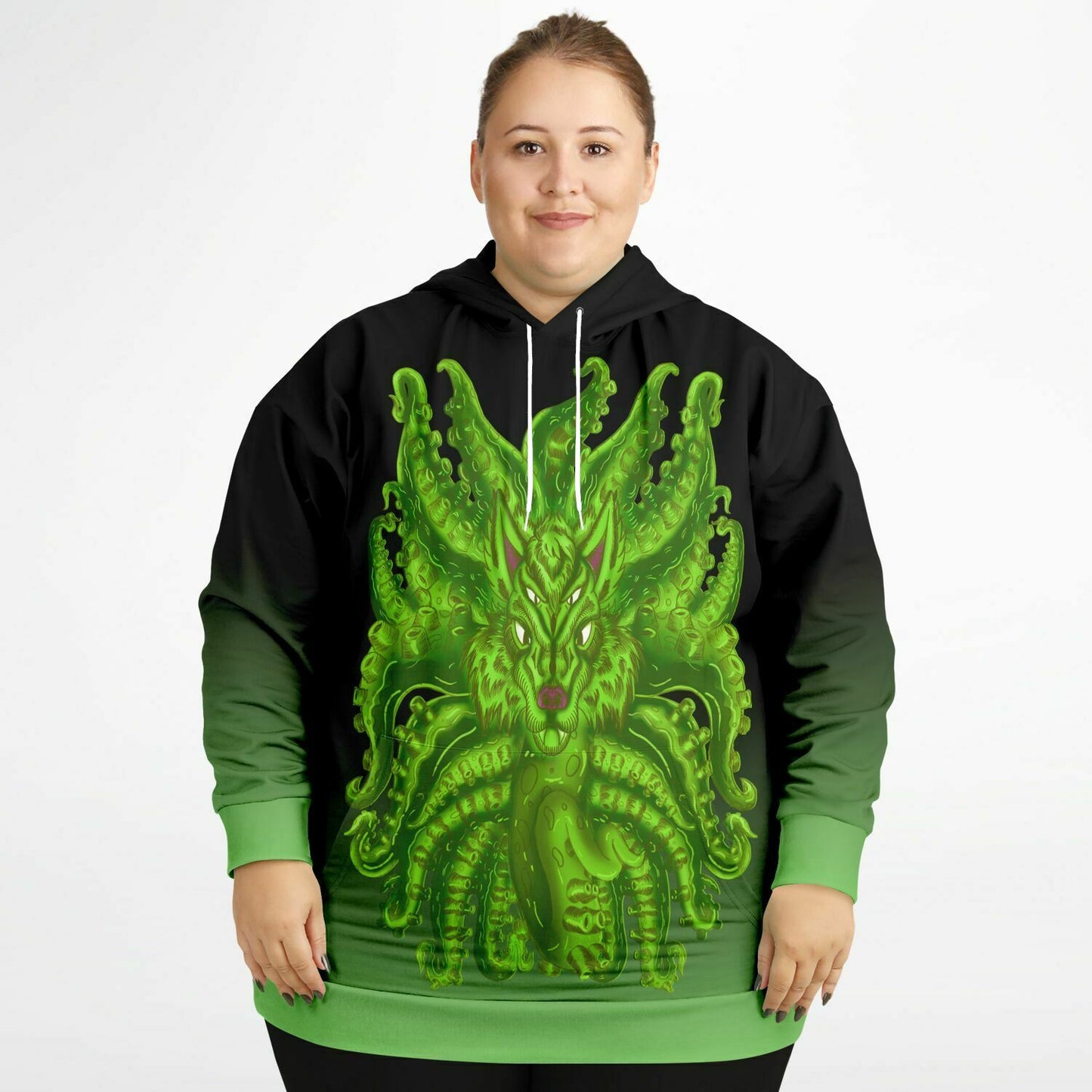 Radioactive Wolf Tulu Athletic Plus-size Hoodie