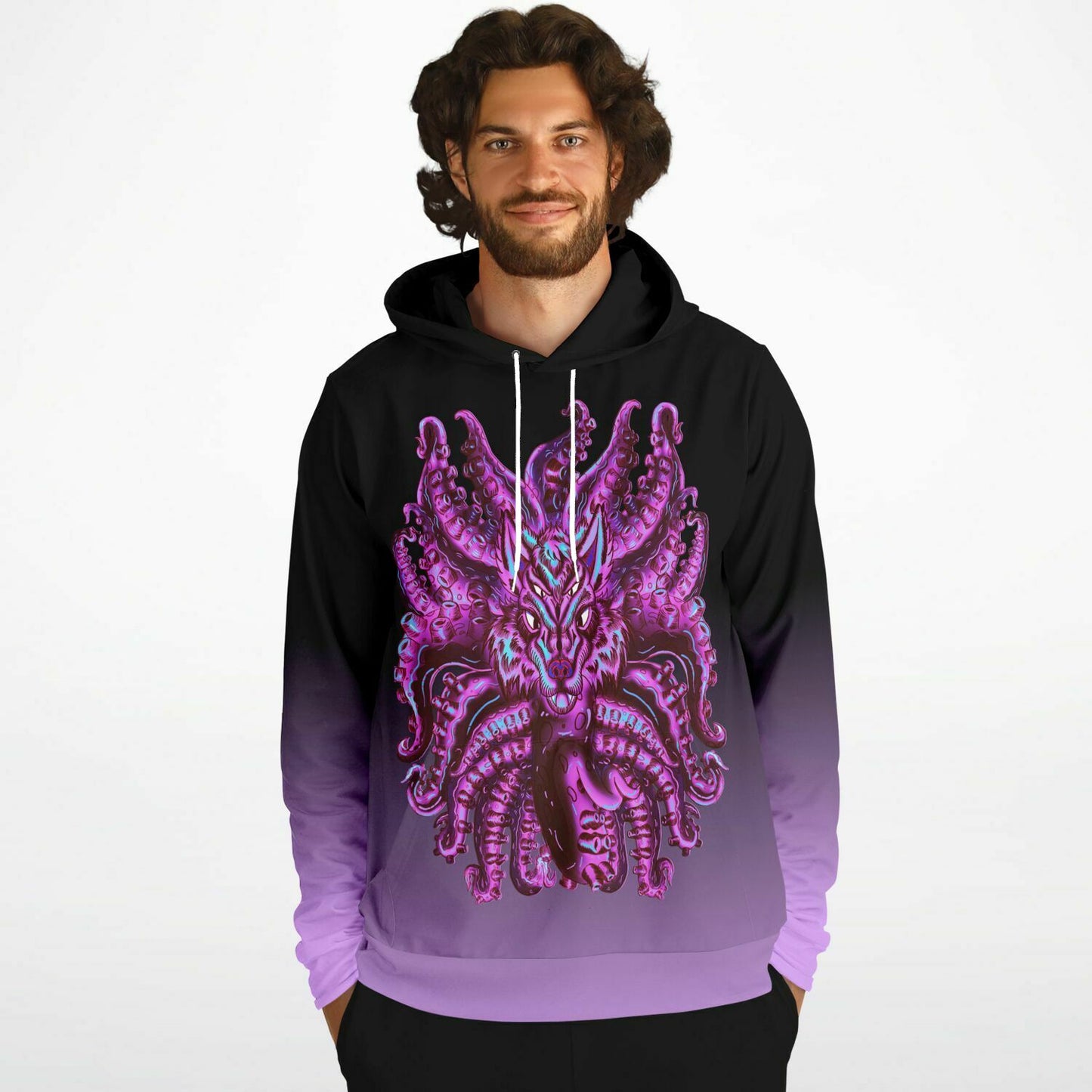 Cotton Candy Wolf Tulu Athletic Hoodie
